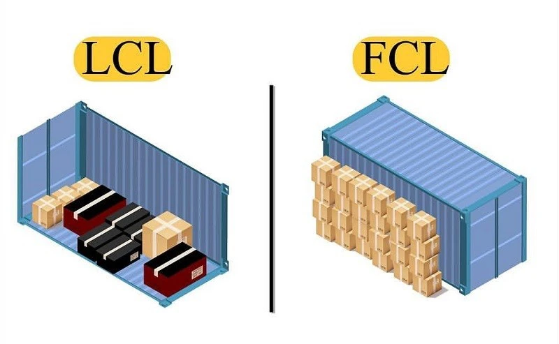 Vận chuyển LCL và FCL là gì